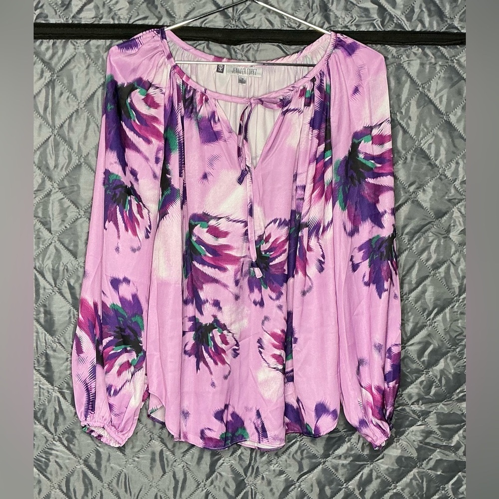 🌸 Blouse Floral Jennifer Lopez (JL) - style Boho Chic - Picture 5 of 11